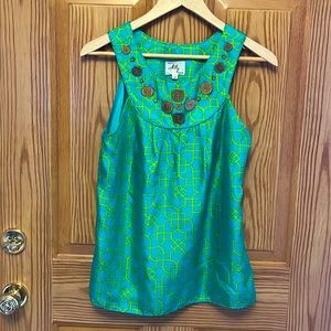 Milly Silk Top Size 2